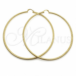 Argolla Extra Grande 02.213.0258.100 Oro Laminado, Diamantado, Tono Dorado