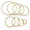 Argolla Extra Grande 02.213.0258.100 Oro Laminado, Diamantado, Tono Dorado