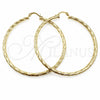 Argolla Grande 02.213.0240.60 Oro Laminado, Diamantado, Tono Dorado