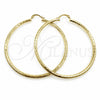 Argolla Grande 02.213.0243.1.60 Oro Laminado, Pulido, Tono Dorado