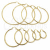 Argolla Grande 02.213.0243.1.60 Oro Laminado, Pulido, Tono Dorado