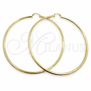 Argolla Extra Grande 02.213.0243.1.90 Oro Laminado, Pulido, Tono Dorado