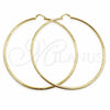 Argolla Extra Grande 02.213.0243.1.100 Oro Laminado, Pulido, Tono Dorado