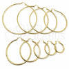 Argolla Extra Grande 02.213.0243.1.100 Oro Laminado, Pulido, Tono Dorado