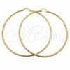 Argolla Extra Grande 02.213.0154.100 Oro Laminado, Diamantado, Tono Dorado