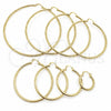 Argolla Extra Grande 02.213.0154.100 Oro Laminado, Diamantado, Tono Dorado