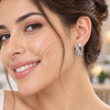 Argolla Huggie 02.471.0001.16 Oro Laminado Blanco, Diseño de Infinito, con Zirconia Cubica Blanca, Pulido, Rodinado