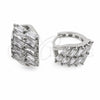 Argolla Huggie 02.471.0002.16 Oro Laminado Blanco, Diseño de Baguette, Pulido, Rodinado