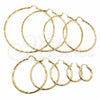 Argolla Grande 02.213.0249.1.80 Oro Laminado, Diamantado, Tono Dorado