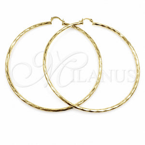 Argolla Grande 02.213.0249.1.90 Oro Laminado, Diamantado, Tono Dorado