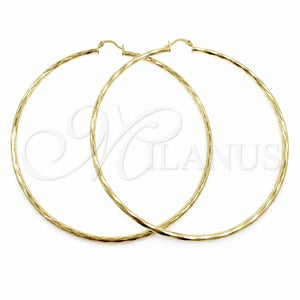 Argolla Grande 02.213.0249.1.100 Oro Laminado, Diamantado, Tono Dorado