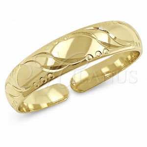 Aro Individual 07.165.0020 Oro Laminado, Diamantado, Tono Dorado (Grosor 12 MM, Talla Unica)