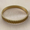 Aro Individual 07.116.0008.1.05 Acero Inoxidable, Diseño de Gota, Pulido, Tono Dorado (Grosor 10.8 MM, Talla 5 (2,50 de Diámetro))