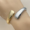 Aro Individual 07.215.0037.1.04 Oro Laminado, Diseño de Gota, Pulido, Dos Tonos (Grosor 13.5 MM, Talla 4 (2,25 de Diámetro))