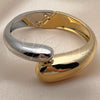 Aro Individual 07.307.0038.2.05 Oro Laminado, Diseño de Gota, Pulido, Dos Tonos (Grosor 30 MM, Talla 5 (2,50 de Diámetro))