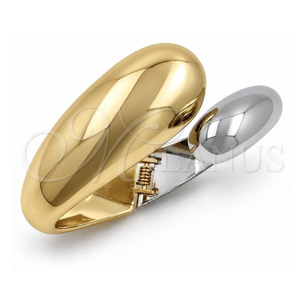 Aro Individual 07.307.0038.2.05 Oro Laminado, Diseño de Gota, Pulido, Dos Tonos (Grosor 30 MM, Talla 5 (2,50 de Diámetro))