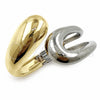 Aro Individual 07.422.0009.1.05 Oro Laminado, Diseño de Gota, Pulido, Dos Tonos (Grosor 45 MM, Talla 5 (2,50 de Diámetro))