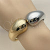 Aro Individual 07.215.0048.05 Oro Laminado, Diseño de Gota, Pulido, Dos Tonos (Grosor 22 MM, Talla 5 (2,50 de Diámetro))