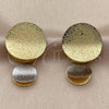 Arete Dormilona 02.472.0001 Oro Laminado, Mate, Dos Tonos