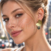 Arete Dormilona 02.472.0002 Oro Laminado, Diseño de Corazón, Mate, Dos Tonos