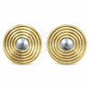Arete Dormilona 02.472.0009 Oro Laminado, Pulido, Dos Tonos