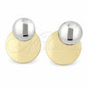 Arete Dormilona 02.472.0010 Oro Laminado, Pulido, Dos Tonos