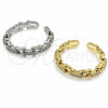 Anillo Multi Piedra 01.472.0001 Oro Laminado, con Micro Pave Blanca, Pulido, Tono Dorado (Talla Unica)