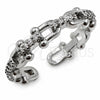 Anillo Multi Piedra 01.472.0001.1 Oro Laminado Blanco, con Micro Pave Blanca, Pulido, Rodinado (Talla Unica)