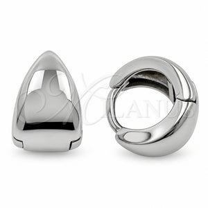 Argolla Huggie 02.195.0204.1.12 Oro Laminado Blanco, Pulido, Rodinado
