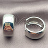 Argolla Huggie 02.195.0307.1.20 Oro Laminado Blanco, Pulido, Rodinado