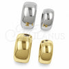 Argolla Huggie 02.195.0307.1.20 Oro Laminado Blanco, Pulido, Rodinado