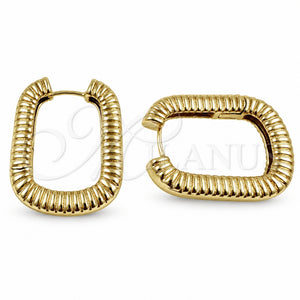 Argolla Huggie 02.195.0411.22 Oro Laminado, Pulido, Tono Dorado