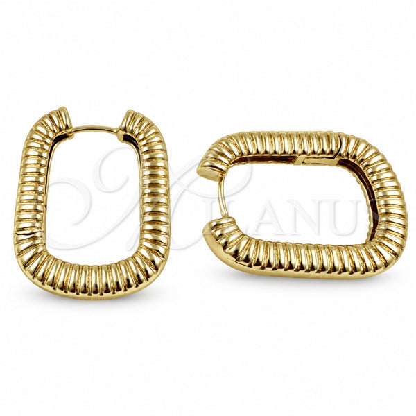 Argolla Huggie 02.195.0411.22 Oro Laminado, Pulido, Tono Dorado