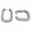 Argolla Huggie 02.195.0411.1.22 Oro Laminado Blanco, Pulido, Rodinado