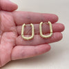 Argolla Huggie 02.195.0411.18 Oro Laminado, Pulido, Tono Dorado