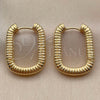 Argolla Huggie 02.195.0411.18 Oro Laminado, Pulido, Tono Dorado