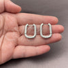 Argolla Huggie 02.195.0411.1.18 Oro Laminado Blanco, Pulido, Rodinado