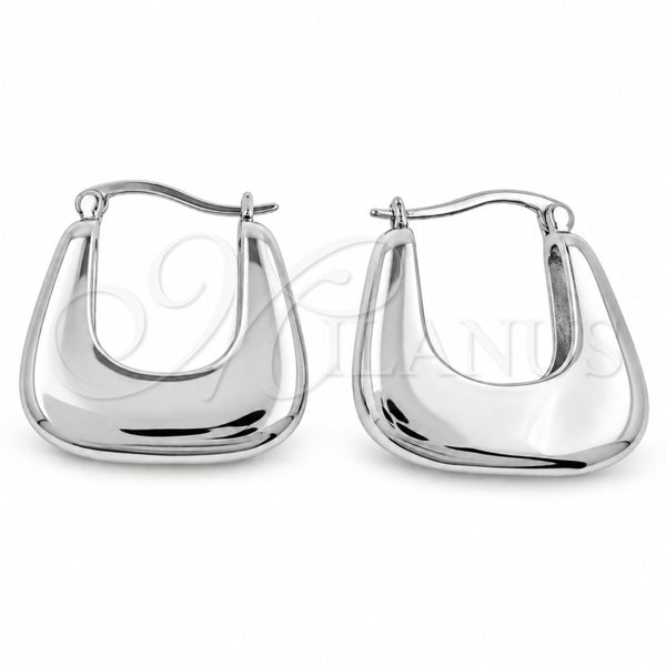 Argolla Pequeña 02.195.0419.1.24 Oro Laminado Blanco, Pulido, Rodinado
