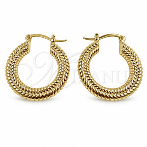 Argolla Pequeña 02.195.0422.25 Oro Laminado, Pulido, Tono Dorado