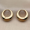 Argolla Huggie 02.195.0171.20 Oro Laminado, Pulido, Tono Dorado