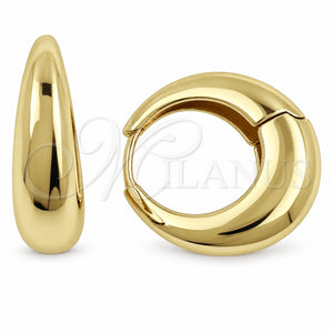Argolla Huggie 02.195.0171.20 Oro Laminado, Pulido, Tono Dorado