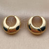 Argolla Huggie 02.195.0171.17 Oro Laminado, Pulido, Tono Dorado