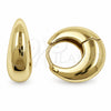 Argolla Huggie 02.195.0171.17 Oro Laminado, Pulido, Tono Dorado