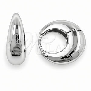 Argolla Huggie 02.195.0171.1.17 Oro Laminado Blanco, Pulido, Rodinado