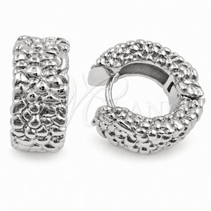 Argolla Huggie 02.195.0452.1.20 Oro Laminado Blanco, Pulido, Rodinado