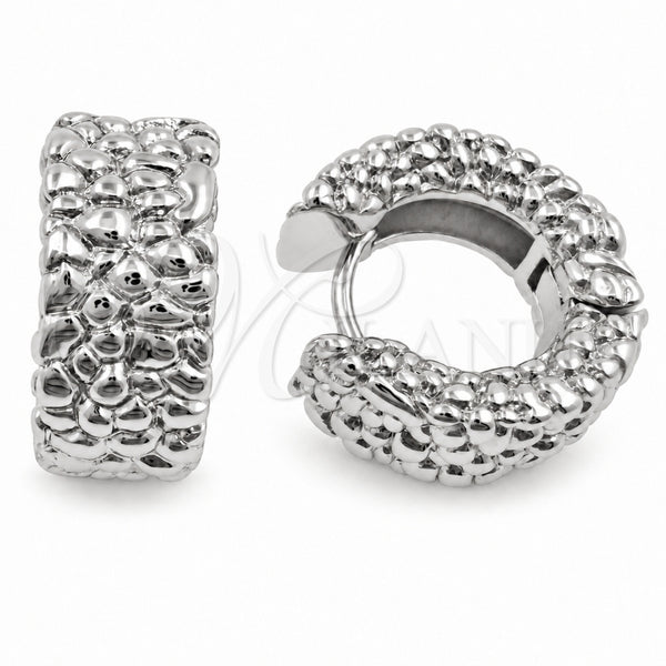 Argolla Huggie 02.195.0452.1.20 Oro Laminado Blanco, Pulido, Rodinado