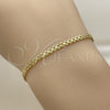 Pulsera Básica 04.213.0262.06 Oro Laminado, Diseño de Bismarco, Pulido, Tono Dorado (Grosor 02.8 MM, 6 Pulgadas de Largo)