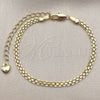Pulsera Básica 04.213.0262.06 Oro Laminado, Diseño de Bismarco, Pulido, Tono Dorado (Grosor 02.8 MM, 6 Pulgadas de Largo)
