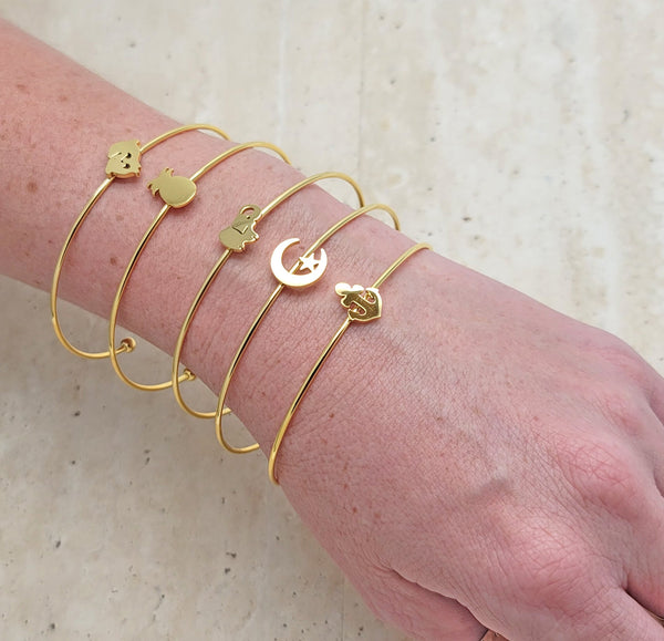 Kit Surtido de 25 Brazaletes con Motivos de Oro Laminado al por mayor — SKU 141565