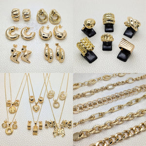 Kit Surtido de 24 Piezas Gruesas de Oro Laminado al por mayor — SKU 157064